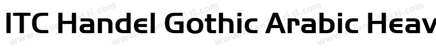 ITC Handel Gothic Arabic Heavy字体转换